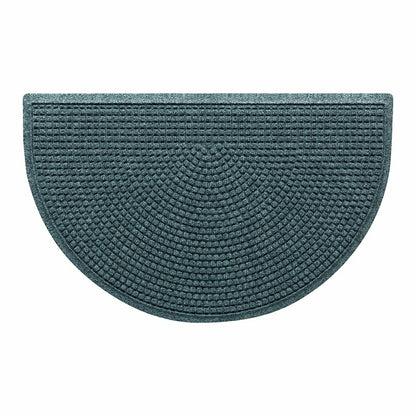 WaterHog® Indoor/Outdoor Cubes Half-Round Doormat, 24" x 39" | Plow & Hearth