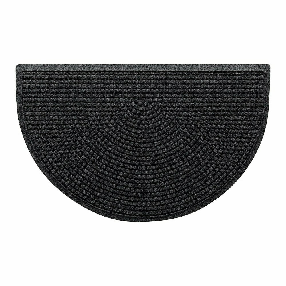 WaterHog® Indoor/Outdoor Cubes Half-Round Doormat, 24" x 39" | Plow & Hearth