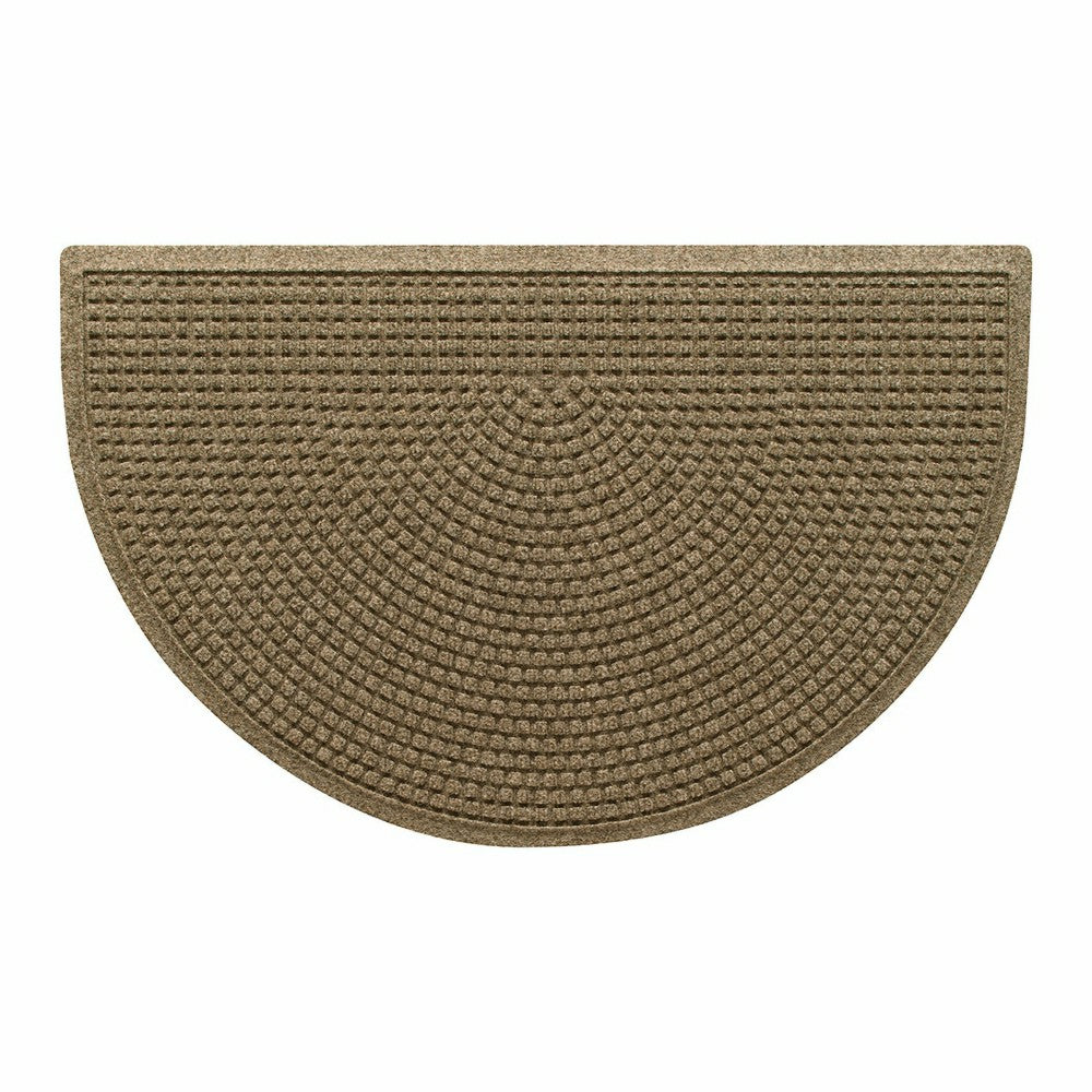 WaterHog® Indoor/Outdoor Cubes Half-Round Doormat, 24" x 39" | Plow & Hearth