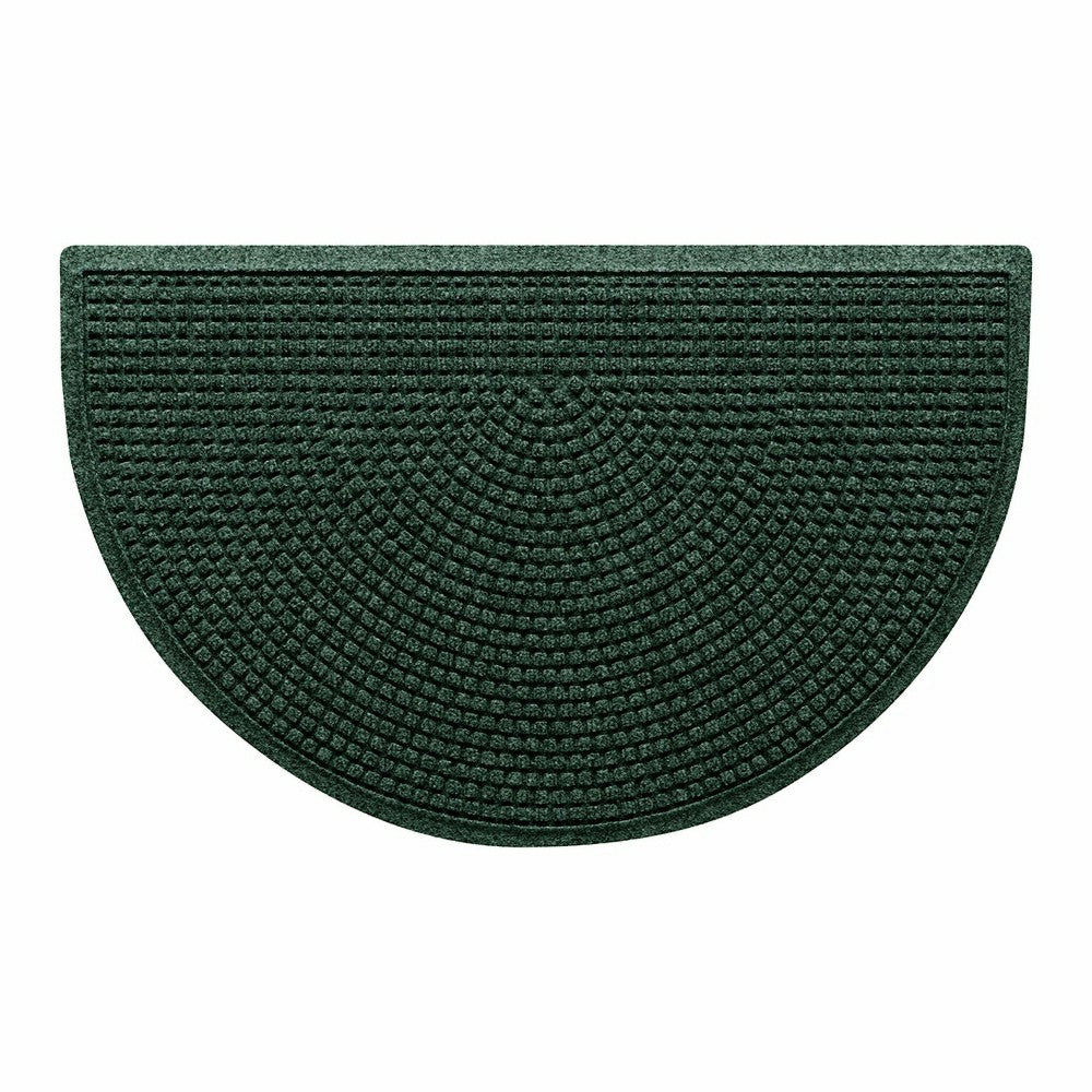 WaterHog® Indoor/Outdoor Cubes Half-Round Doormat, 24" x 39" | Plow & Hearth