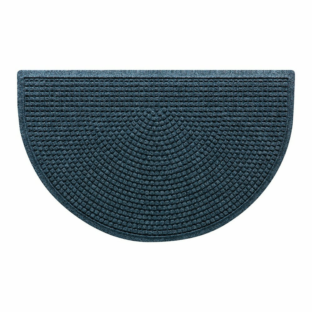 WaterHog® Indoor/Outdoor Cubes Half-Round Doormat, 24" x 39" | Plow & Hearth