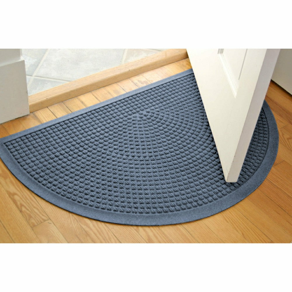 WaterHog® Indoor/Outdoor Cubes Half-Round Doormat, 24" x 39" | Plow & Hearth