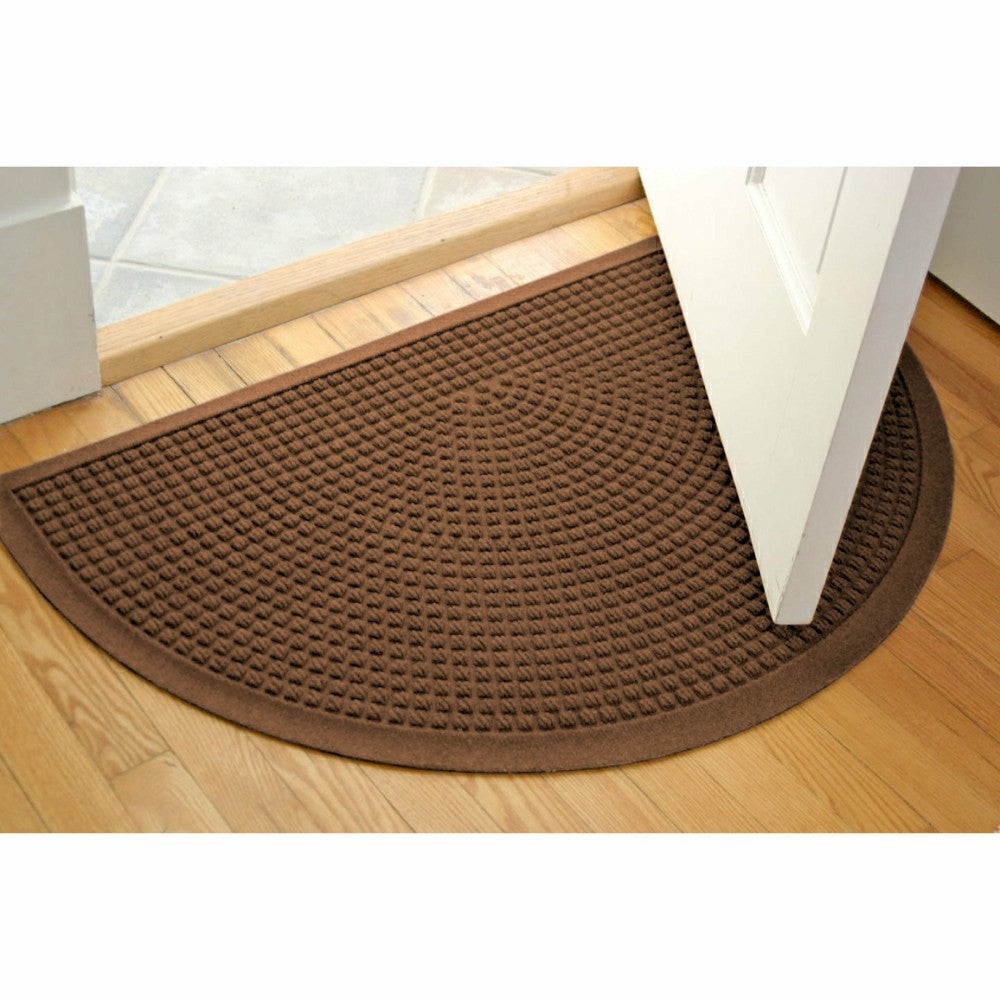 WaterHog® Indoor/Outdoor Cubes Half-Round Doormat, 24" x 39" | Plow & Hearth