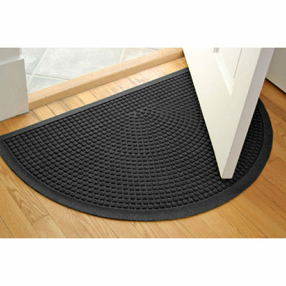 WaterHog® Indoor/Outdoor Cubes Half-Round Doormat, 24" x 39" | Plow & Hearth