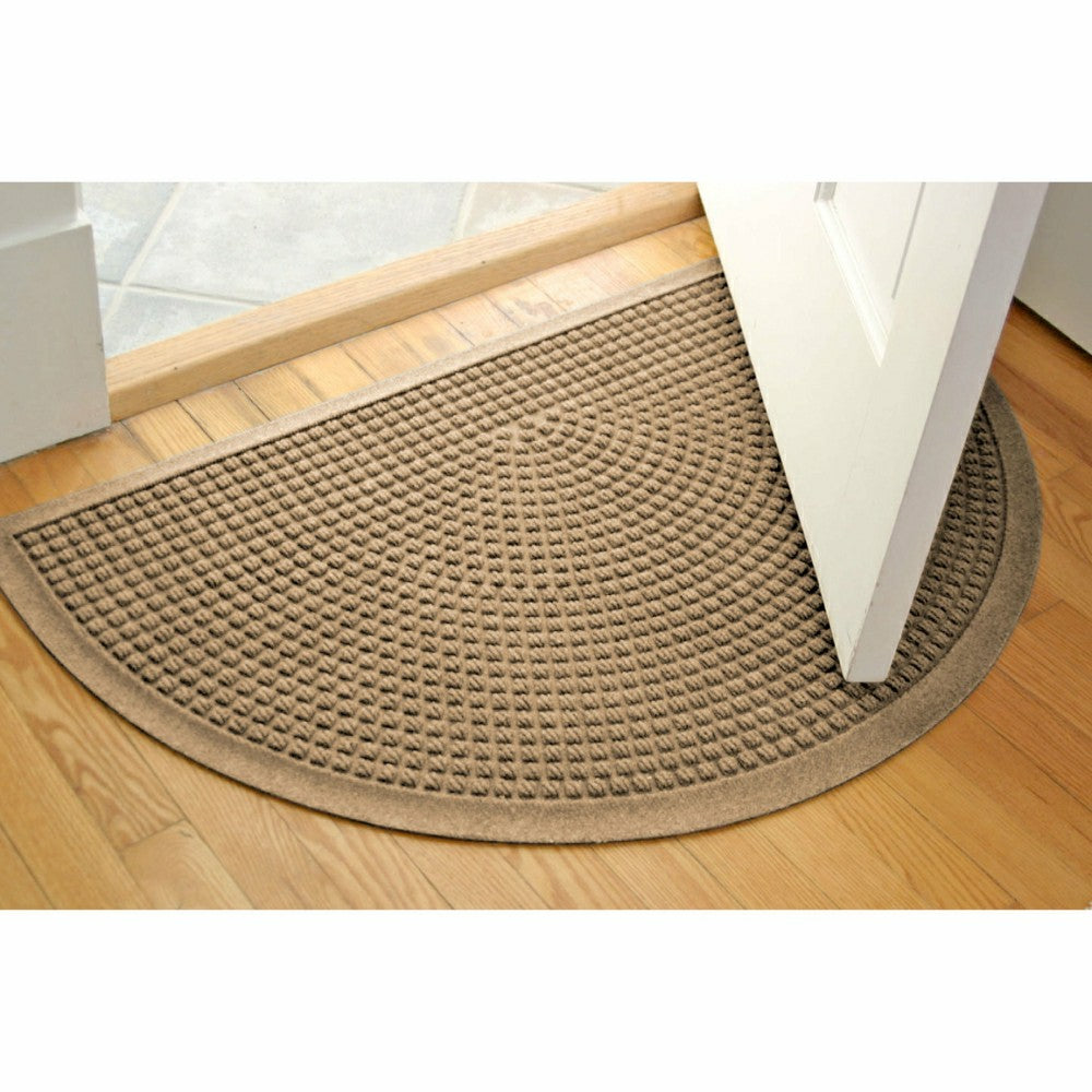 WaterHog® Indoor/Outdoor Cubes Half-Round Doormat, 24" x 39" | Plow & Hearth