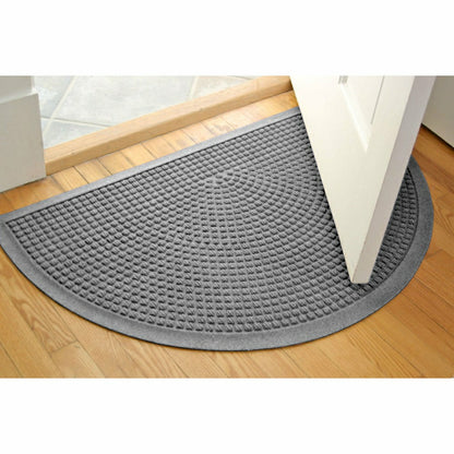 WaterHog® Indoor/Outdoor Cubes Half-Round Doormat, 24" x 39" | Plow & Hearth