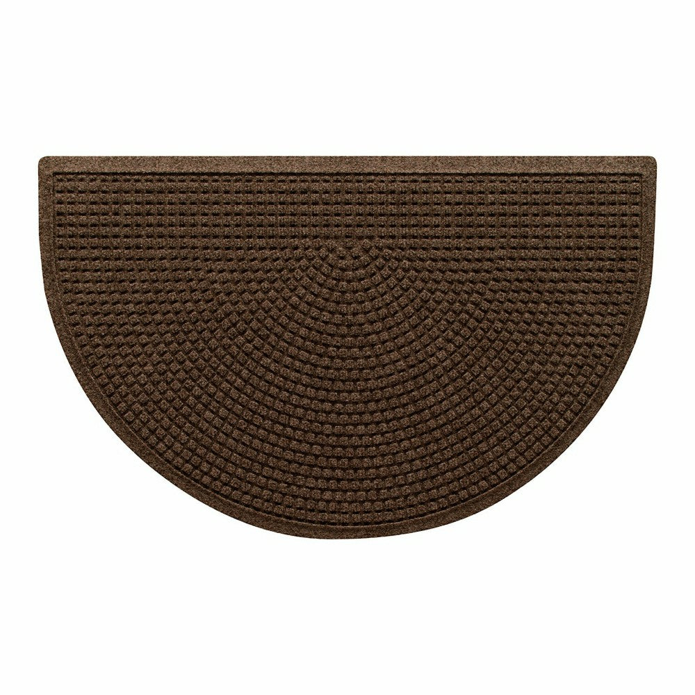 WaterHog® Indoor/Outdoor Cubes Half-Round Doormat, 24" x 39" | Plow & Hearth