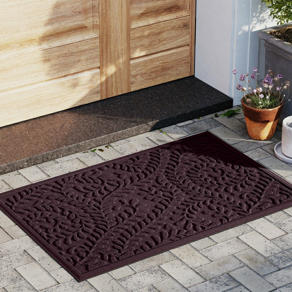 WaterHog® Indoor/Outdoor Leaves Doormat, 22" x 60" | Plow & Hearth
