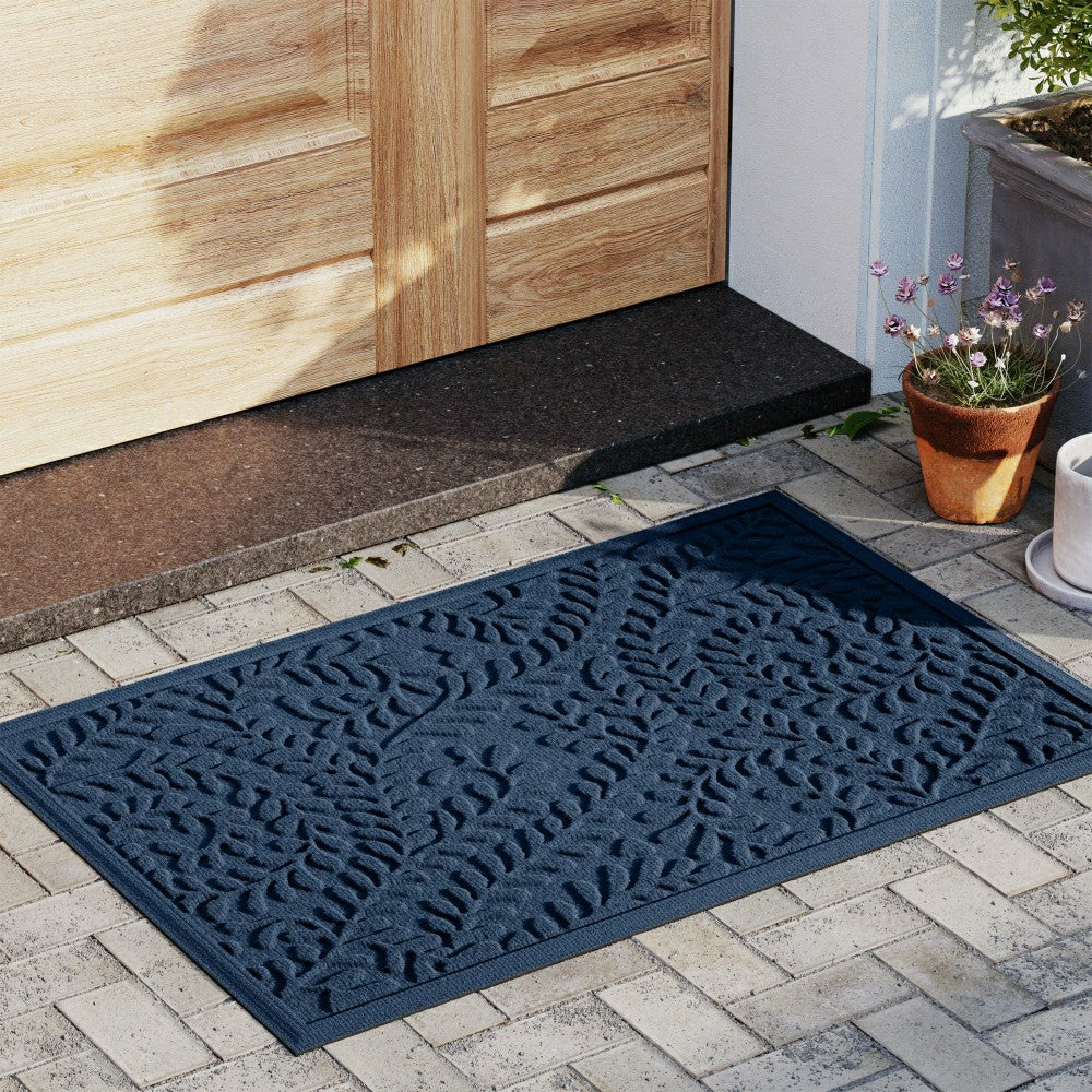 WaterHog® Indoor/Outdoor Leaves Doormat, 22" x 60" | Plow & Hearth