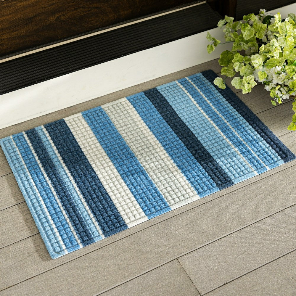 WaterHog® Printed Doormat, Striped Pattern | Plow & Hearth
