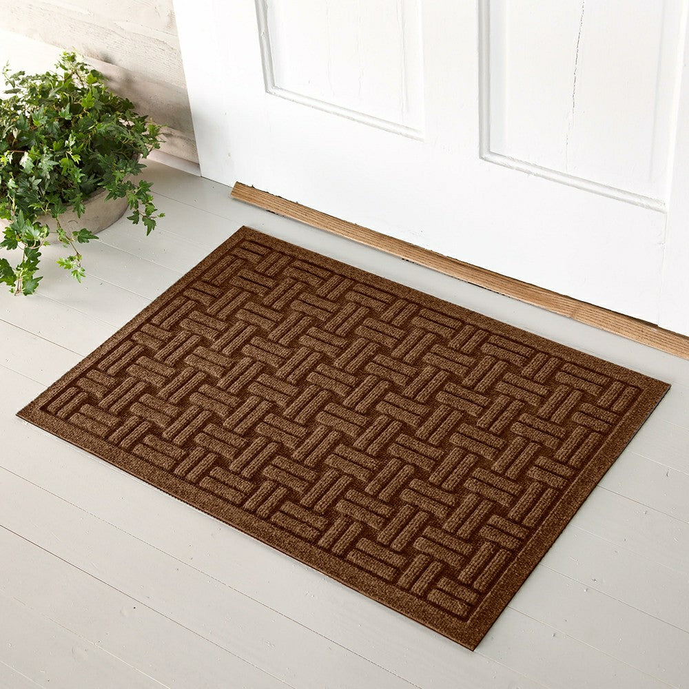 WaterHog® Basket Weave Doormat, 20" x 30" | Plow & Hearth