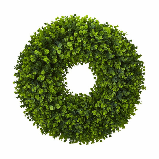 25” Eucalyptus Artificial Wreath | Plow & Hearth