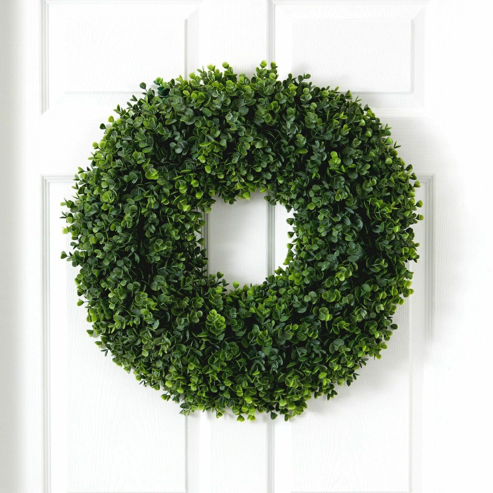 25” Eucalyptus Artificial Wreath | Plow & Hearth