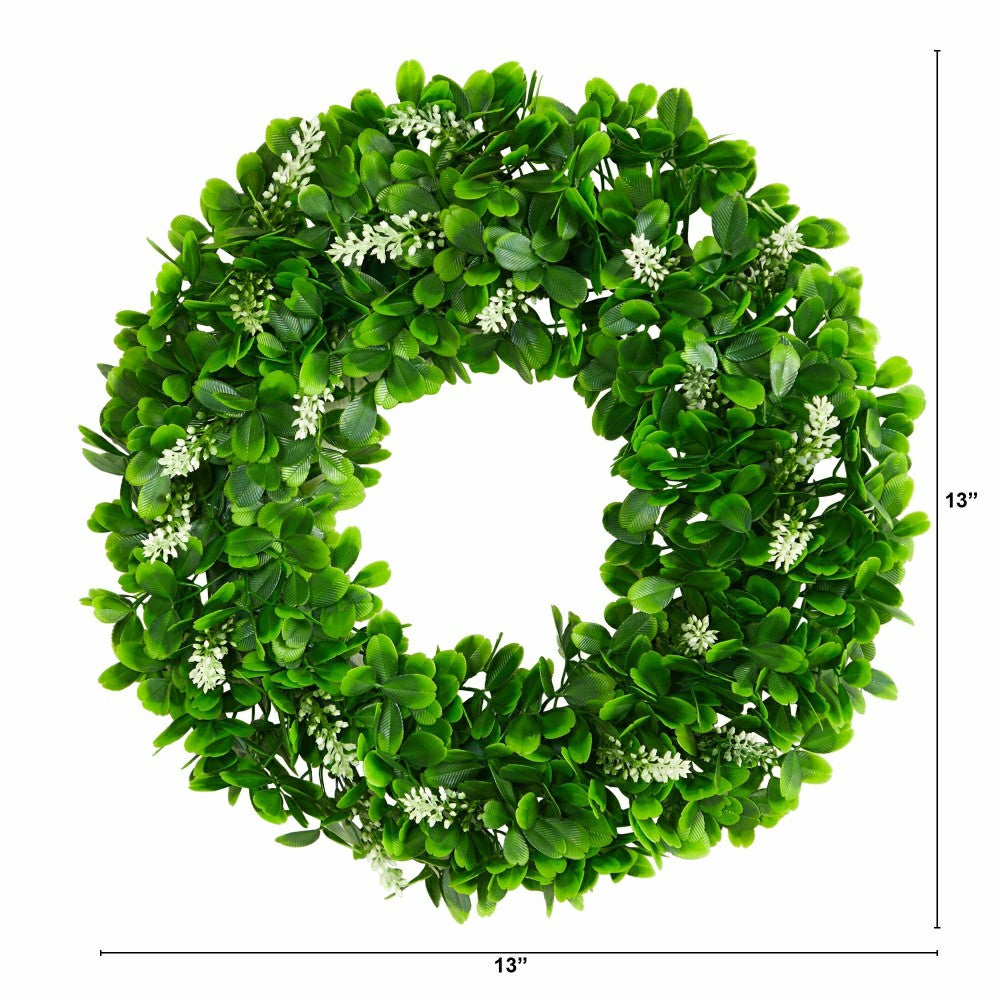 13” Jasmine Artificial Wreath | Plow & Hearth
