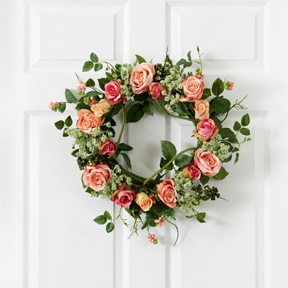 20" Rose Wreath | Plow & Hearth