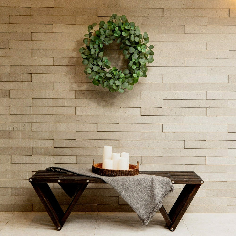 30” Artificial Eucalyptus Wreath | Plow & Hearth