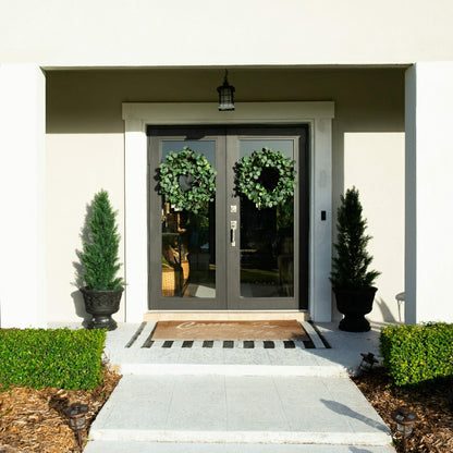 30” Artificial Eucalyptus Wreath | Plow & Hearth