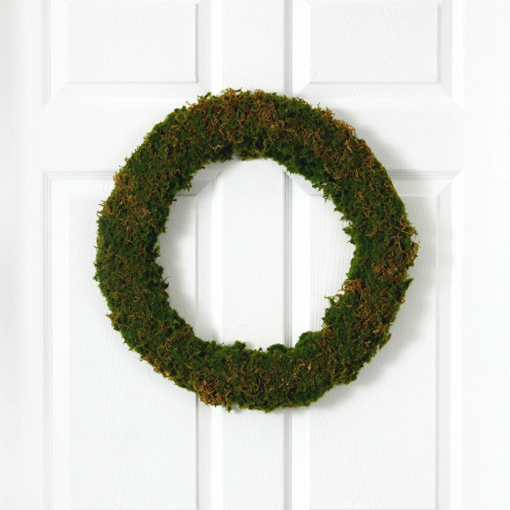 20” Moss Artificial Wreath | Plow & Hearth