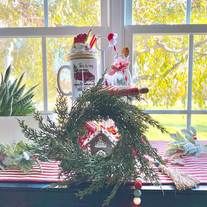 Mini Cedar Christmas Wreath | Plow & Hearth