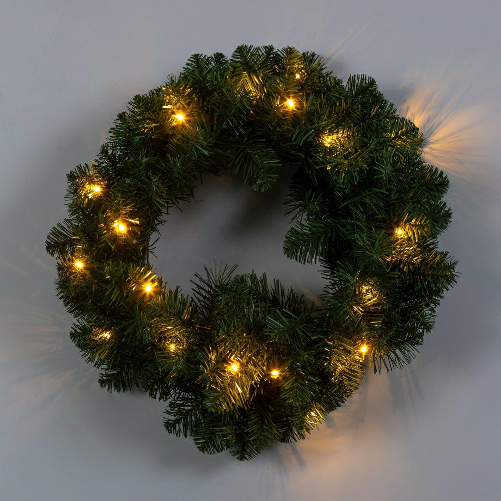 Holiday Porch-In-A-Box Lighted Montfair Pine Decorating Set | Plow & Hearth
