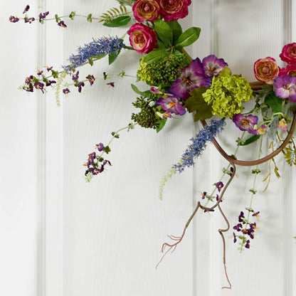 Veranda Garden Wreath, 20” | Plow & Hearth