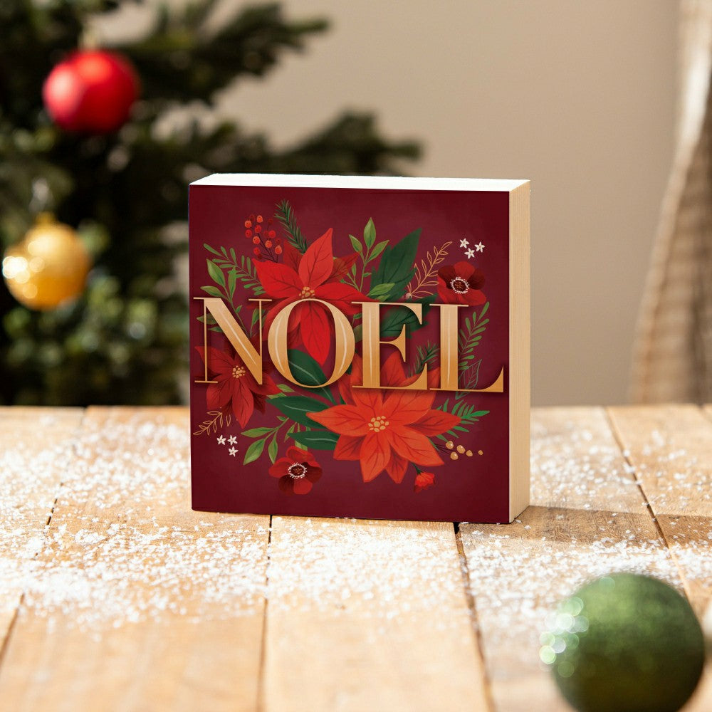 Sign Plock, "NOEL", 6"x6” | Plow & Hearth