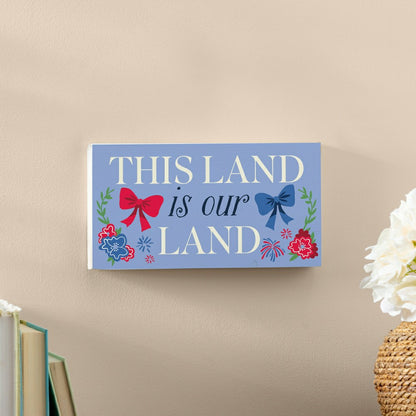 Americana Hanging Signs w/rope Landscape (11“x6”)​ | Plow & Hearth