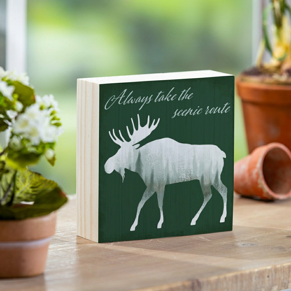 Northwoods PNW Outdoor Sentiments Mini Plock (6"x6”x1.9“) | Plow & Hearth