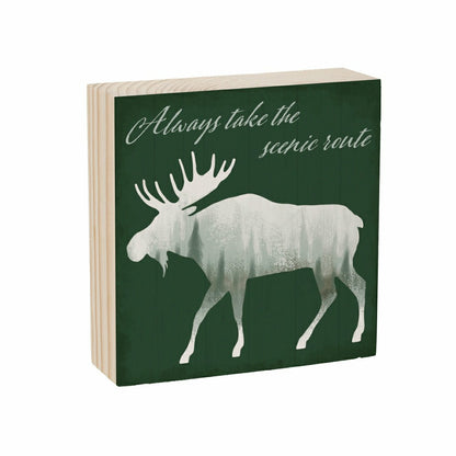 Northwoods PNW Outdoor Sentiments Mini Plock (6"x6”x1.9“) | Plow & Hearth