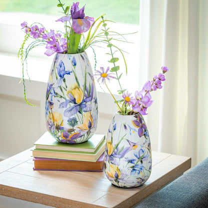 Golden Lilac Metal Vase Set | Plow & Hearth