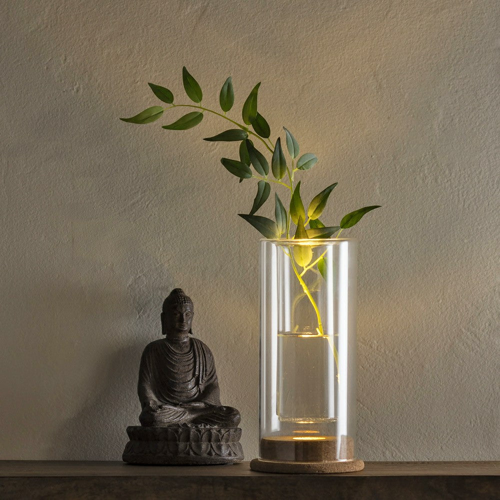 LED-Illuminated Glass Vase | Plow & Hearth