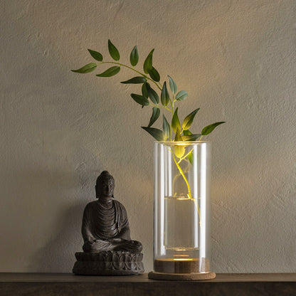 LED-Illuminated Glass Vase | Plow & Hearth