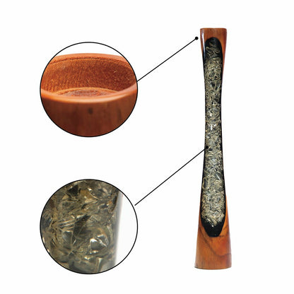 Small Wood & Resin Vase | Plow & Hearth