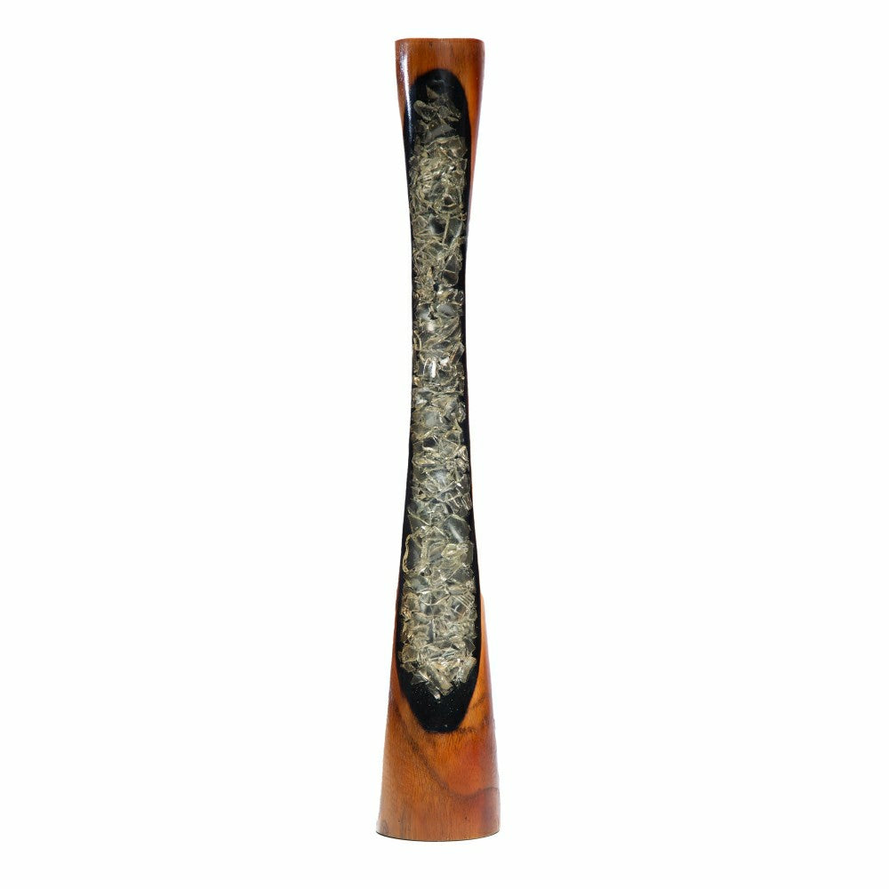 Small Wood & Resin Vase | Plow & Hearth