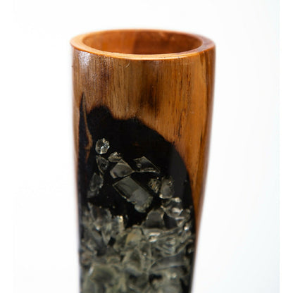 Small Wood & Resin Vase | Plow & Hearth