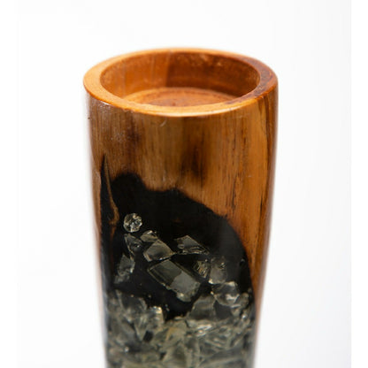 Small Wood & Resin Vase | Plow & Hearth