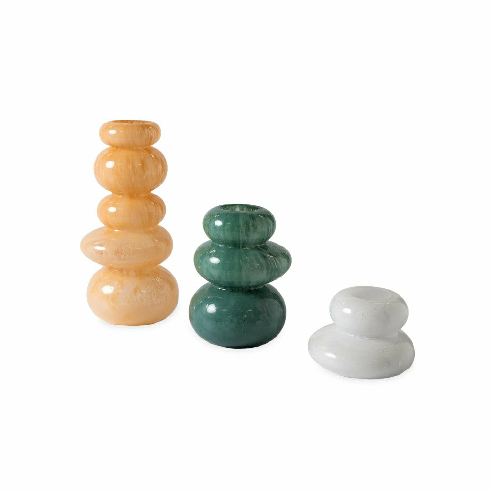 Cairn Glass Vases, Set of 3 | Plow & Hearth