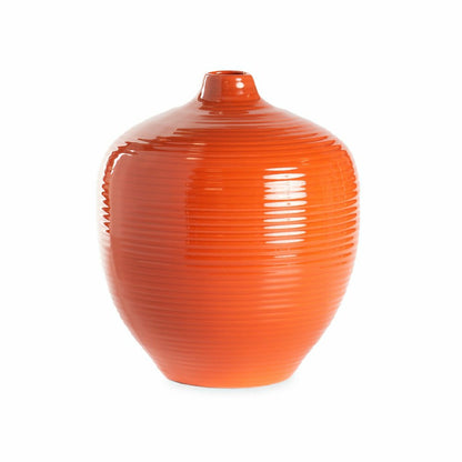 Handmade Small Round Clay Alexandria Vase | Plow & Hearth