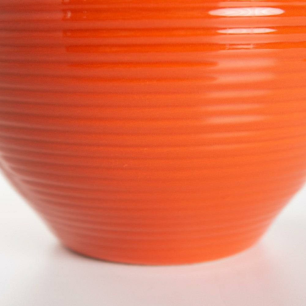 Handmade Small Round Clay Alexandria Vase | Plow & Hearth