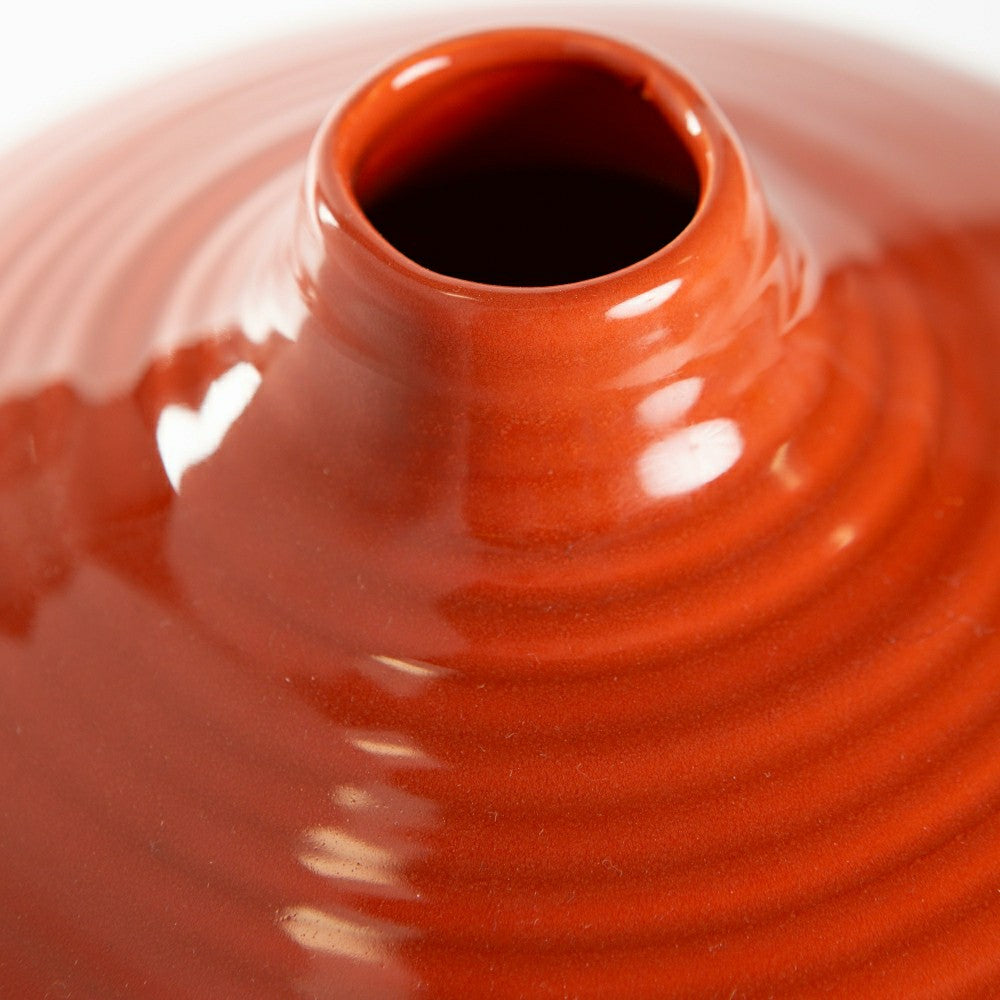 Handmade Small Round Clay Alexandria Vase | Plow & Hearth