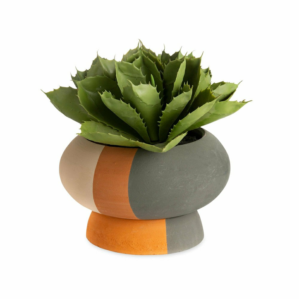Low Striped Planter | Plow & Hearth