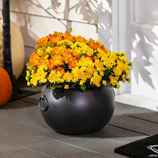 12" Witch's Cauldron Planter and Halloween Candy Bowl | Plow & Hearth