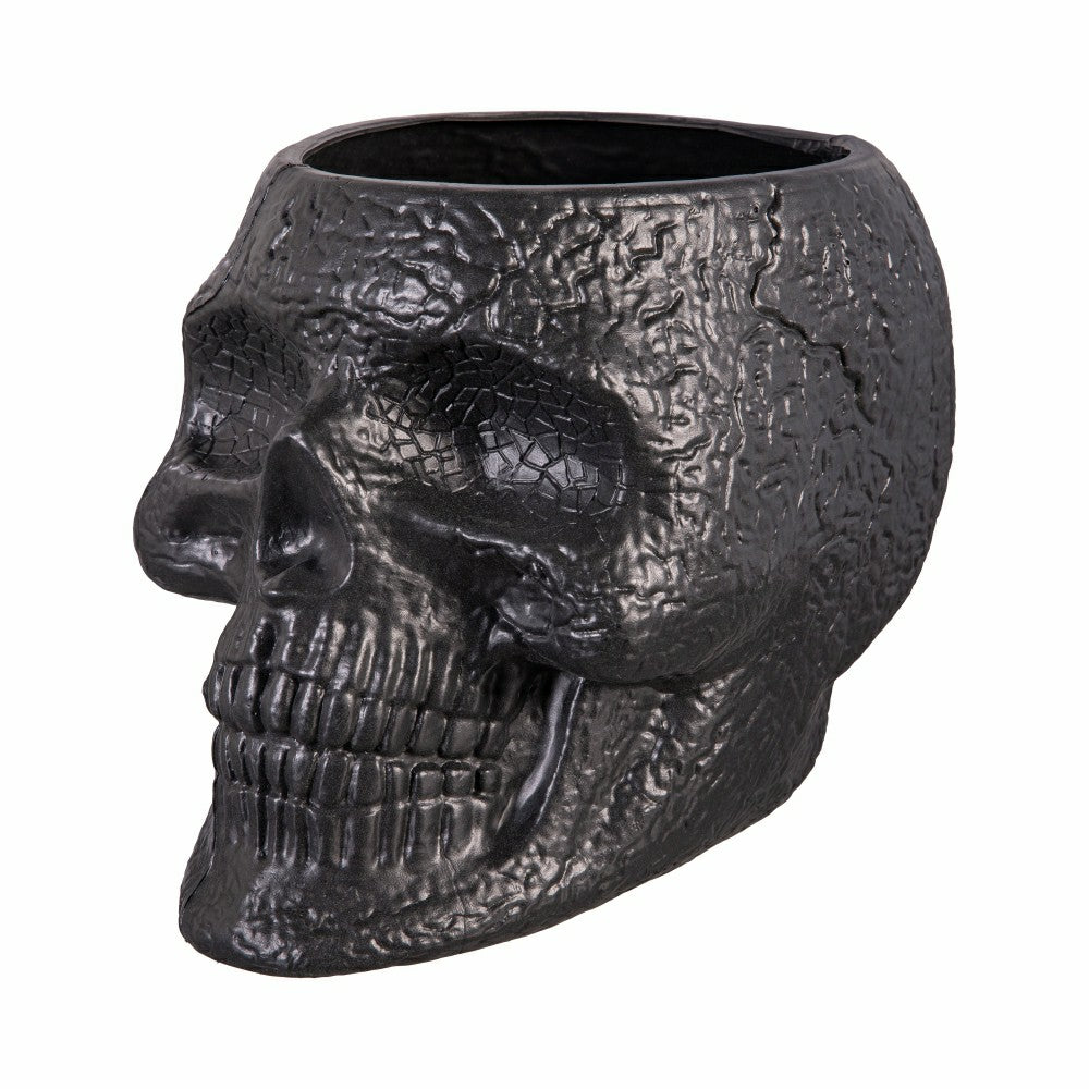 Skull shaped planter pot, 11"x 16"x 11.5" | Plow & Hearth