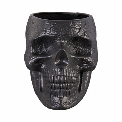 Skull shaped planter pot, 11"x 16"x 11.5" | Plow & Hearth