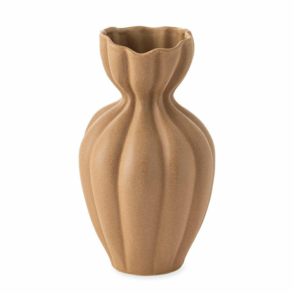 11" Textured Stoneware Vase | Plow & Hearth