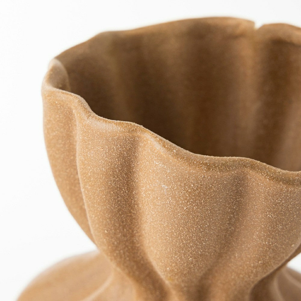 11" Textured Stoneware Vase | Plow & Hearth