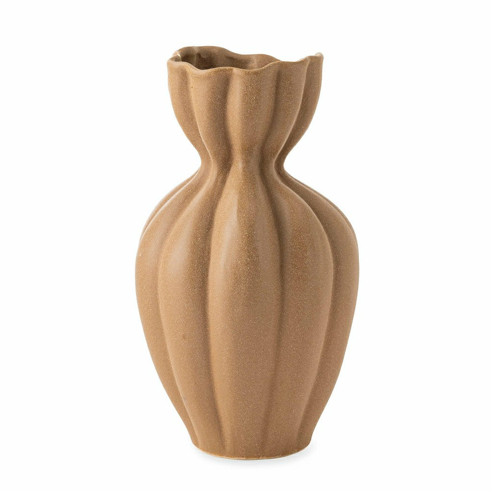 11" Textured Stoneware Vase | Plow & Hearth