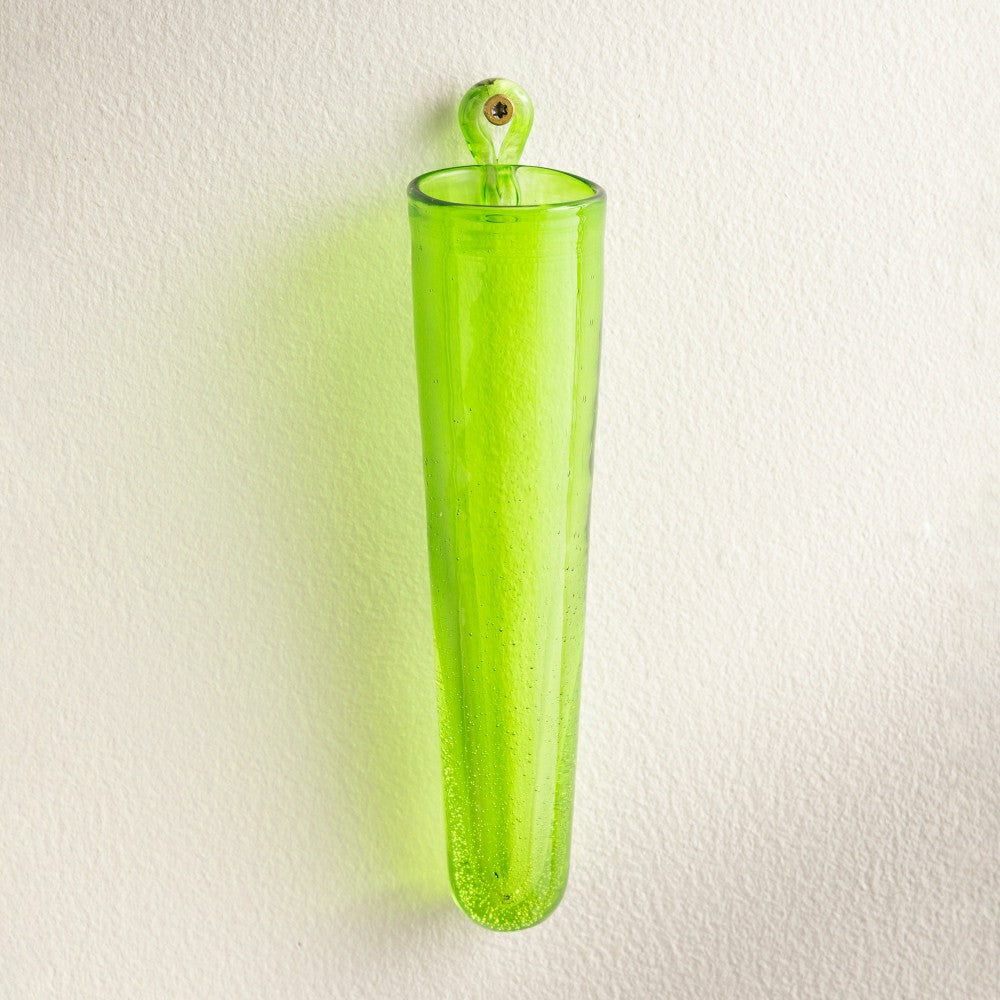 Wall Mount Cylinder Glass Decorative Vases, Set of 2 | Plow & Hearth