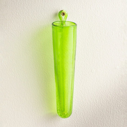 Wall Mount Cylinder Glass Decorative Vases, Set of 2 | Plow & Hearth