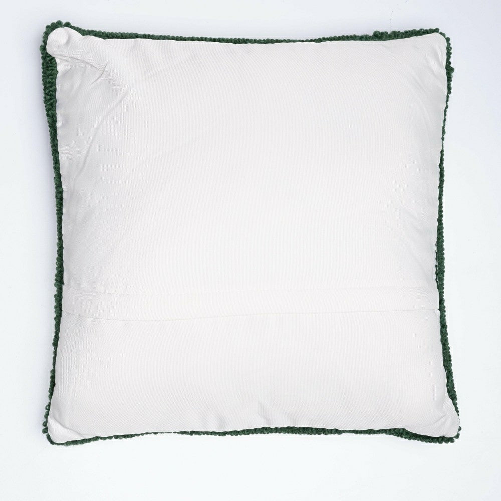Indoor/Outdoor Geranium Hooked Polypropylene Throw Pillow | Plow & Hearth